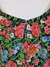 Load image into Gallery viewer, Vintage 80s floral ruffle dress
