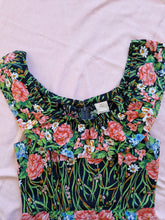 Load image into Gallery viewer, Vintage 80s floral ruffle dress
