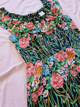 Load image into Gallery viewer, Vintage 80s floral ruffle dress
