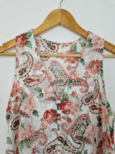 Load image into Gallery viewer, Vintage St Michael paisley and floral sheer tunic
