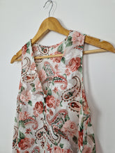 Load image into Gallery viewer, Vintage St Michael paisley and floral sheer tunic
