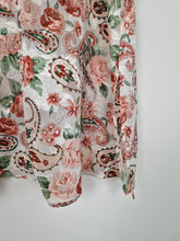 Load image into Gallery viewer, Vintage St Michael paisley and floral sheer tunic
