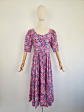 Load image into Gallery viewer, Vintage 80s Laura Ashley floral cotton dress
