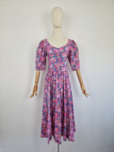 Load image into Gallery viewer, Vintage 80s Laura Ashley floral cotton dress
