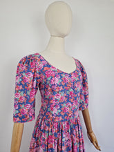 Load image into Gallery viewer, Vintage 80s Laura Ashley floral cotton dress
