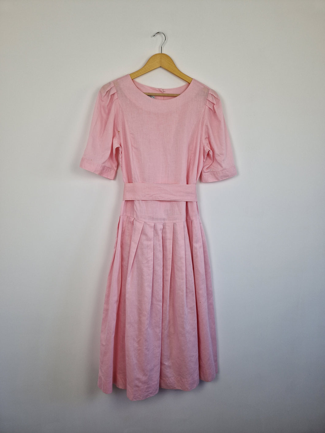 Vintage 80s Laura Ashley linen and cotton dress