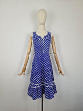 Load image into Gallery viewer, Vintage 80s polka dot sundress
