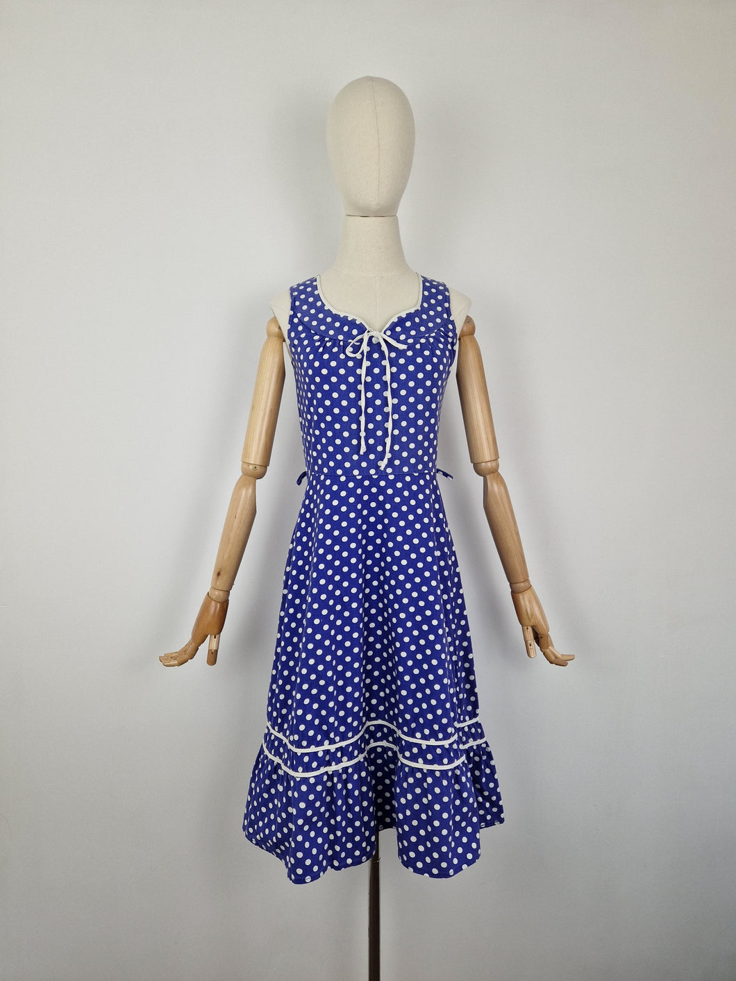 Vintage 80s polka dot sundress