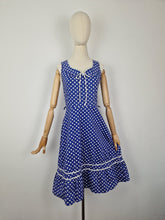 Load image into Gallery viewer, Vintage 80s polka dot sundress
