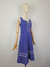 Load image into Gallery viewer, Vintage 80s polka dot sundress
