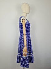 Load image into Gallery viewer, Vintage 80s polka dot sundress
