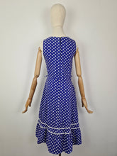 Load image into Gallery viewer, Vintage 80s polka dot sundress
