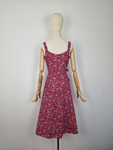 Load image into Gallery viewer, Vintage 80s cotton paisley and floral sundress
