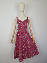 Load image into Gallery viewer, Vintage 80s cotton paisley and floral sundress
