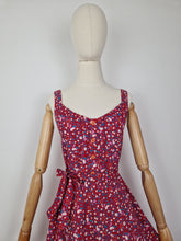 Load image into Gallery viewer, Vintage 80s cotton paisley and floral sundress
