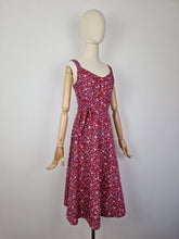 Load image into Gallery viewer, Vintage 80s cotton paisley and floral sundress
