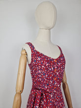 Load image into Gallery viewer, Vintage 80s cotton paisley and floral sundress
