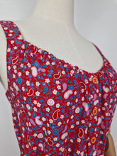 Load image into Gallery viewer, Vintage 80s cotton paisley and floral sundress
