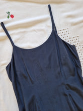 Load image into Gallery viewer, Vintage Laura Ashley navy silk dress
