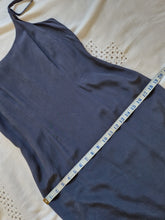 Load image into Gallery viewer, Vintage Laura Ashley navy silk dress
