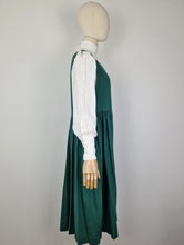 Load image into Gallery viewer, Vintage 80s Laura Ashley pinafore cotton and wool dress
