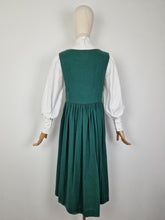 Load image into Gallery viewer, Vintage 80s Laura Ashley pinafore cotton and wool dress
