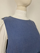 Load image into Gallery viewer, Vintage 80s Laura Ashley pinafore cotton and wool dress
