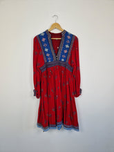 Load image into Gallery viewer, Vintage 70s Afghan embroidered cotton dress
