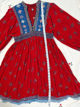 Load image into Gallery viewer, Vintage 70s Afghan embroidered cotton dress
