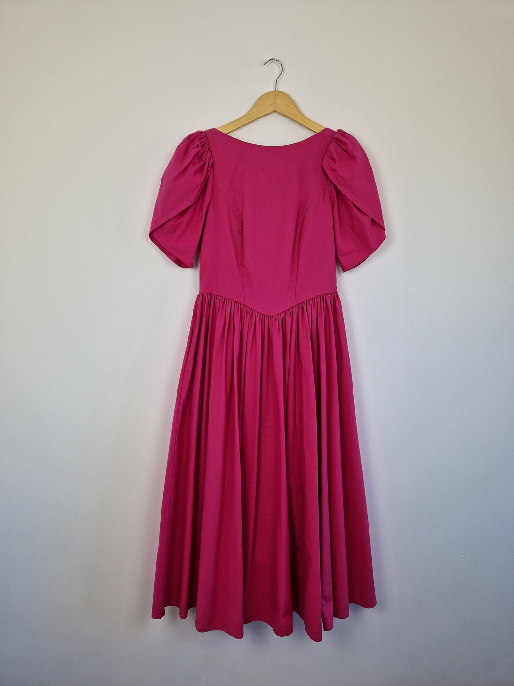 Vintage 80s Laura Ashley ballgown cotton dress