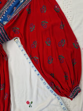 Load image into Gallery viewer, Vintage 70s Afghan embroidered cotton dress
