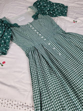 Load image into Gallery viewer, Vintage gingham bow dress
