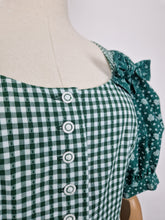 Load image into Gallery viewer, Vintage gingham bow dress

