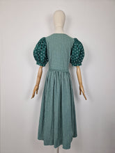 Load image into Gallery viewer, Vintage gingham bow dress
