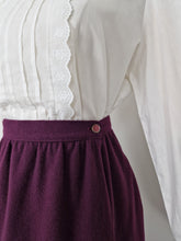 Load image into Gallery viewer, Vintage 70s plum wrap skirt
