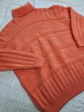 Load image into Gallery viewer, Vintage coral wool jumper
