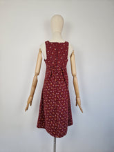 Load image into Gallery viewer, Vintage 70s pinafore cotton dress

