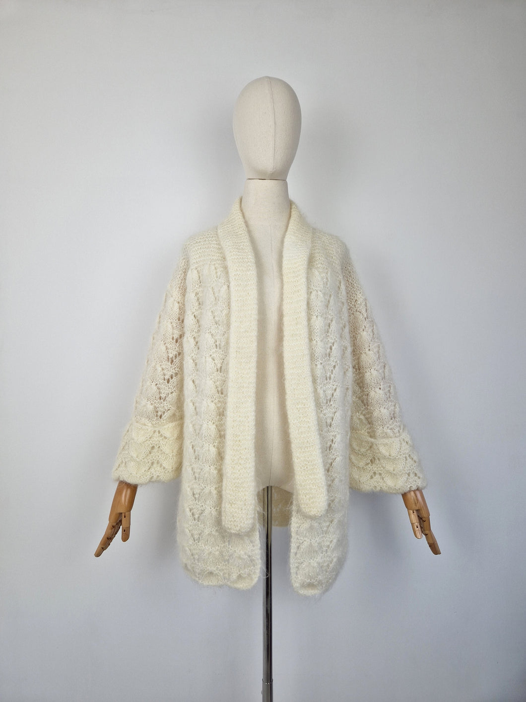 Vintage 70s mohair and wool cardigan