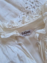 Load image into Gallery viewer, Vintage ruffle cream blouse
