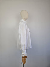 Load image into Gallery viewer, Vintage Austrian white cotton blouse
