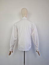 Load image into Gallery viewer, Vintage Austrian white cotton blouse
