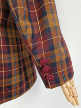 Load image into Gallery viewer, Vintage checked wool blazer
