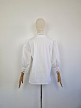 Load image into Gallery viewer, Vintage white lace blouse
