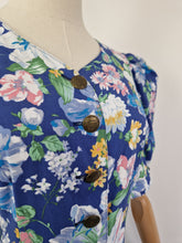 Load image into Gallery viewer, Vintage Berwin &amp; Wolff puff sleeves cotton dress
