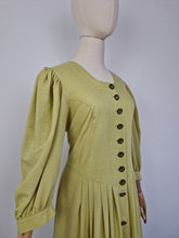 Load image into Gallery viewer, Vintage lime green dress
