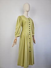 Load image into Gallery viewer, Vintage lime green dress
