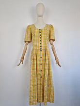 Load image into Gallery viewer, Vintage Austrian style plaid dress
