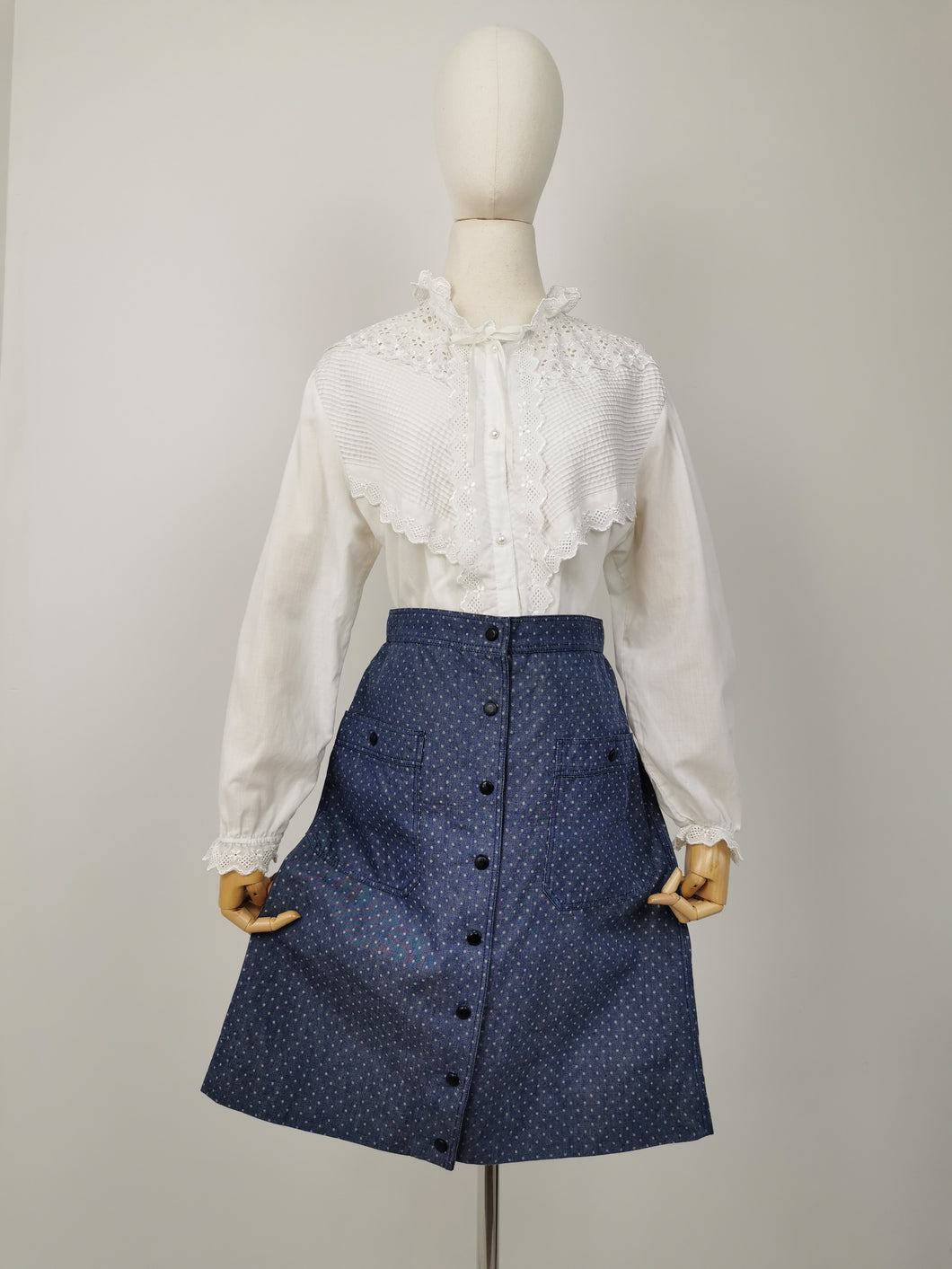 Vintage 80s denim skirt