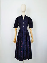 Load image into Gallery viewer, Vintage 80s puff sleeves dirndl dress
