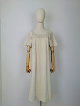Load image into Gallery viewer, Vintage bohemian cheesecloth dress
